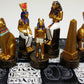 Hpl Egyptian Anubis Buff And Gold Set Of Chess Men Pieces - No Board