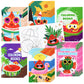 Dvbonike 24Pcs Watermelon Coloring Books Summer Themed Diy Color-In Pages With Seaside Beach Sunglasses Drawing Party Favors Gif