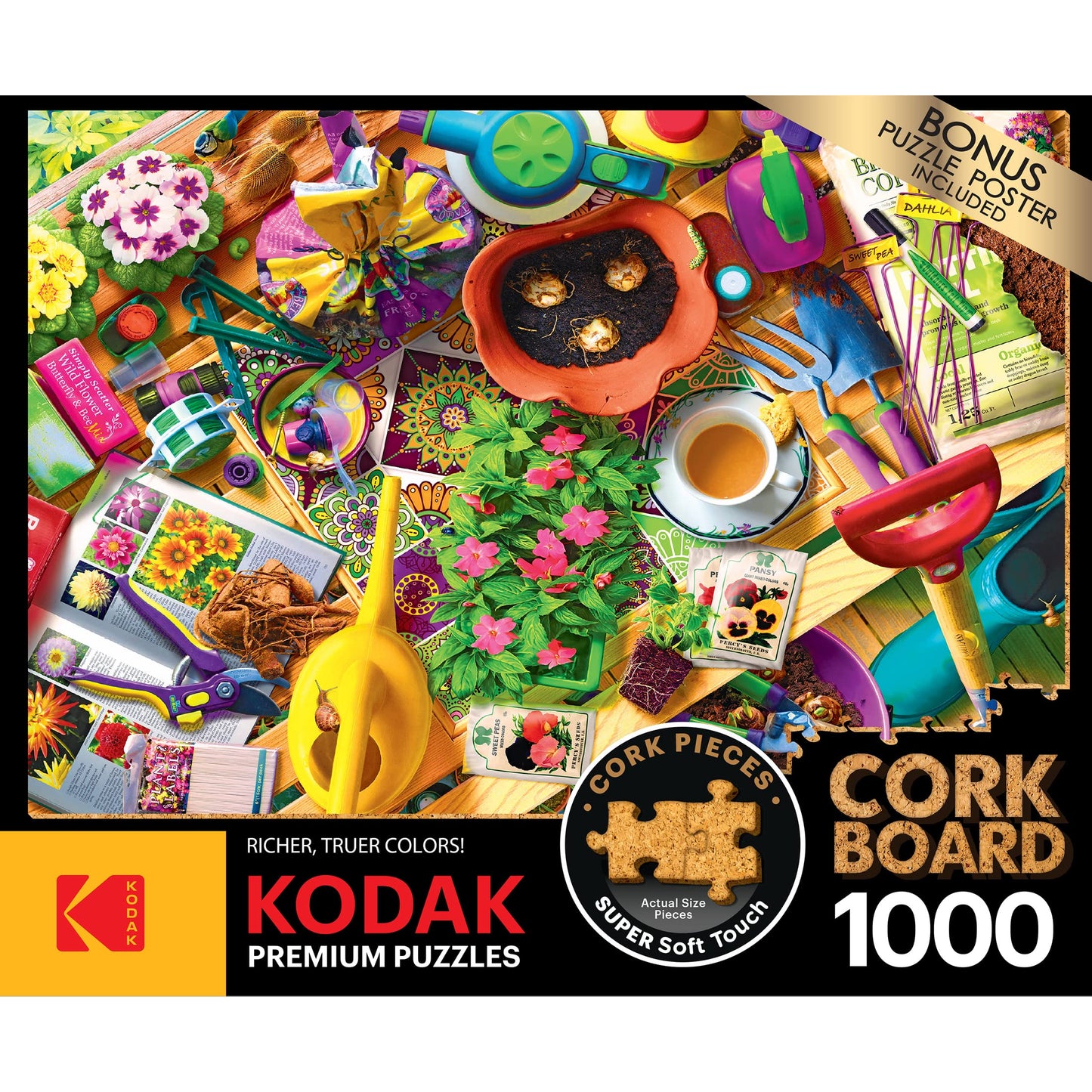 Roseart - Kodak Premium Cork - Inside The Gardener'S Shed - 1000 Piece Jigsaw Puzzle For Adults