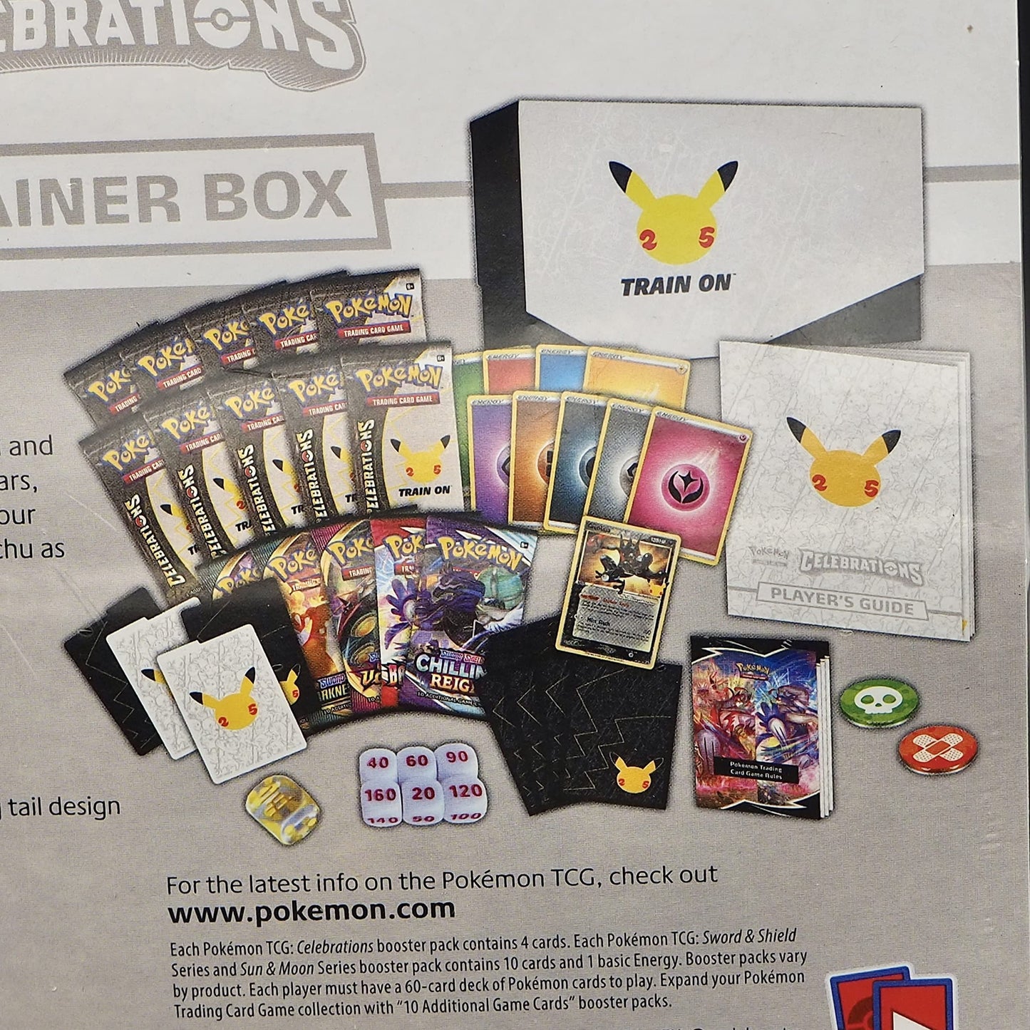 Pokemon 25th Anniversary Elite Trainer Box - Multicolor, Model 290-80943, Includes 5 Elite Trainer Boxes