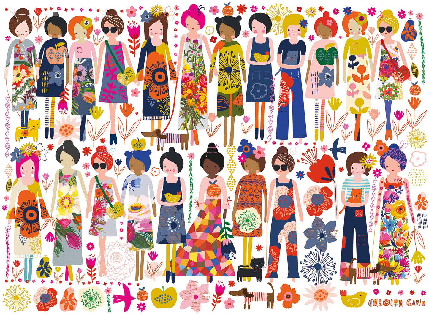 Ravensburger 200-Piece Flowers and Friends Jigsaw Puzzle | Durable Cardboard, Multicolor, 19.5 x 14 inches, Model 13359