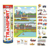 Clever Kids Educational Transport Activity Mat (91 Cms X 66 Cms Jumbo Mat) With 12 Both Sides Printed Flash Cards & 22 Transport