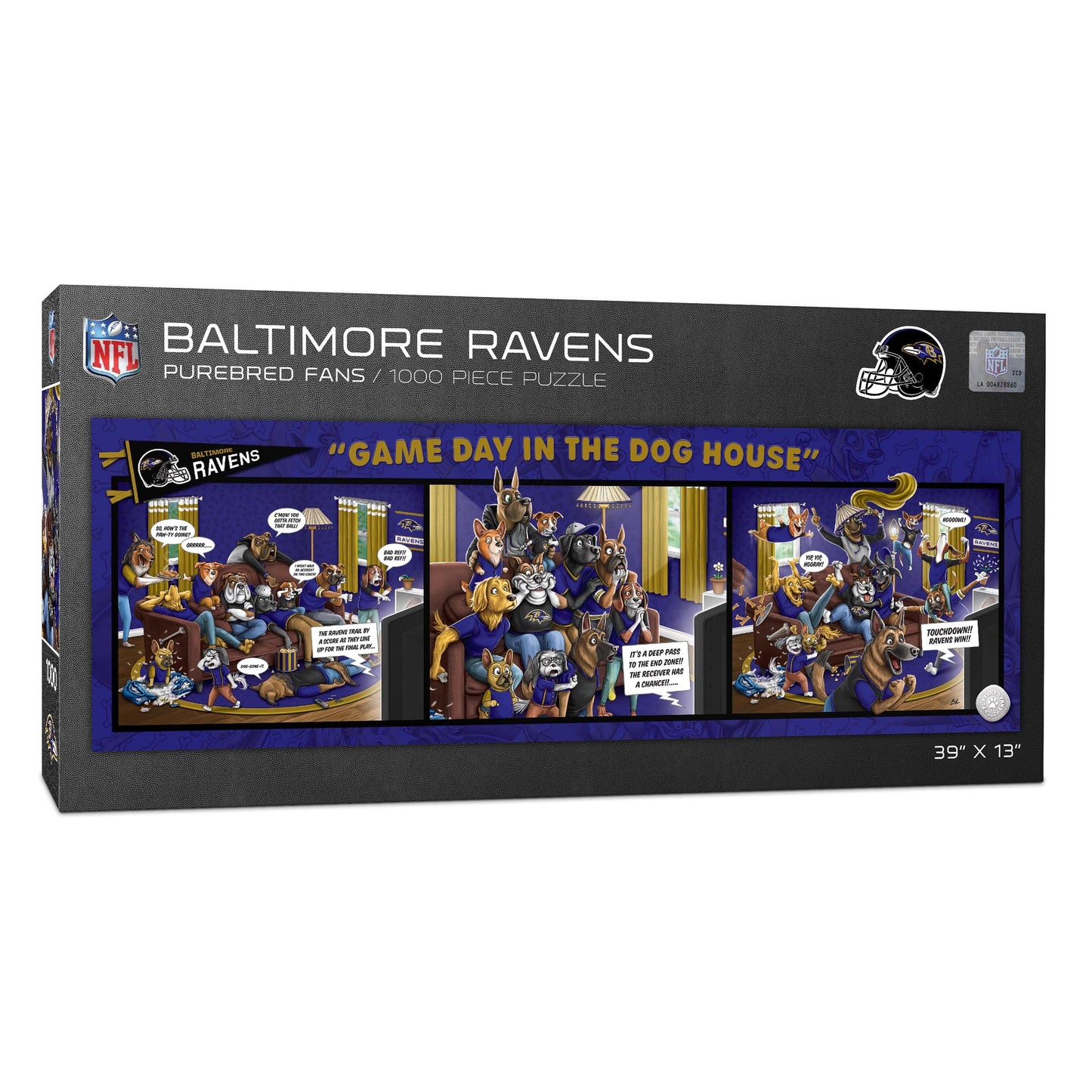 Youthefan Nfl Baltimore Ravens Game Day In The Dog House 1000Pc Puzzle