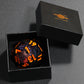 Mini Planet 50Mm Giant D20 Liquid Core Eyeball Polyhedral Mtg Table Games Aqua Dice E20-Led Black Cat