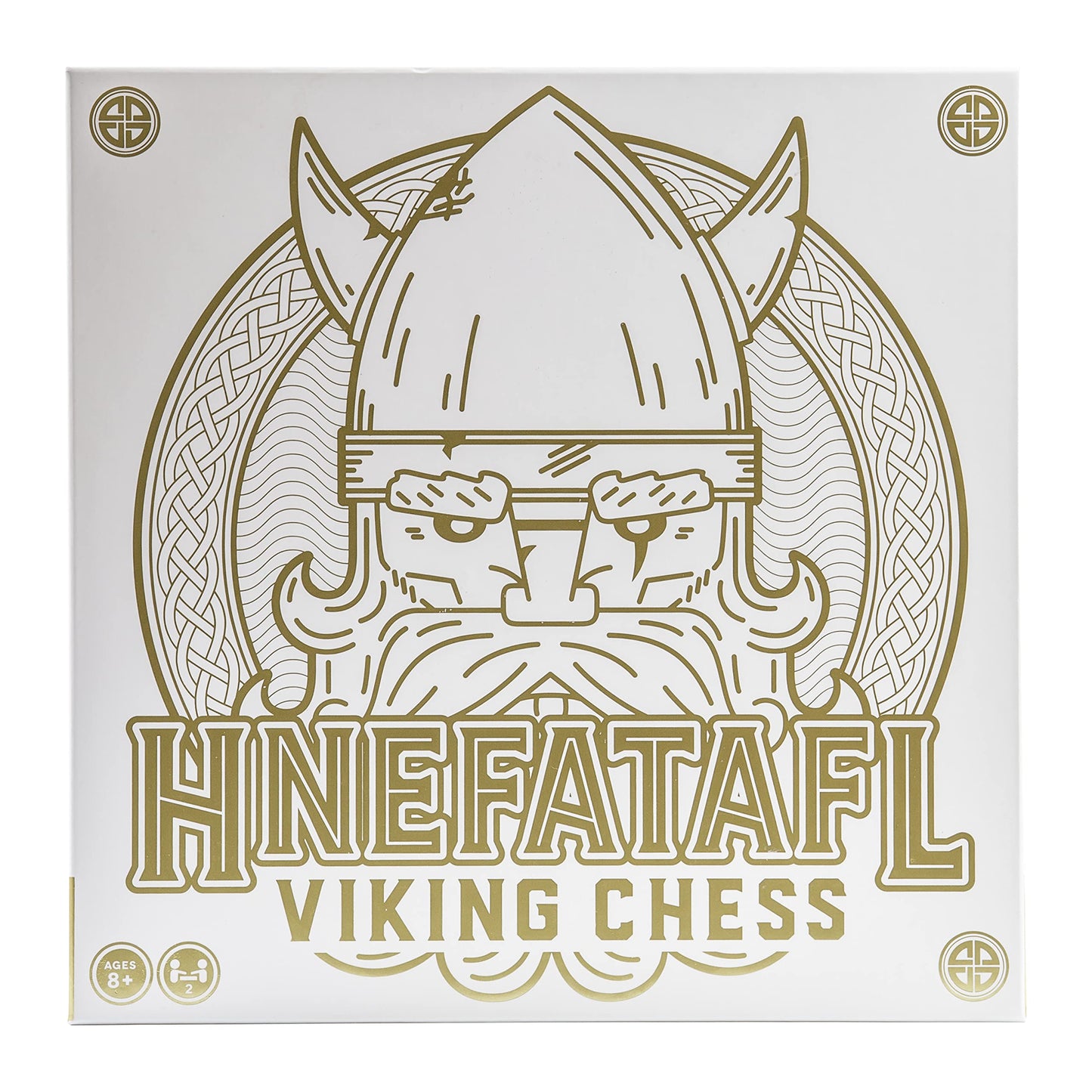 Marbles Hnefatafl Strategy Game - Wooden Board for Kids & Adults, Model 6044862, Plastic, Two Player