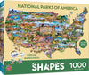 MasterPieces 1000 Piece Jigsaw Puzzle - National Parks of America - 34.65"x22.09" - Cardboard - Model 72356
