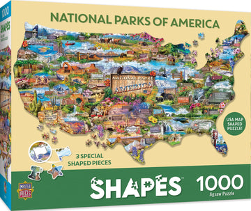 Masterpieces 1000 Piece Jigsaw Puzzle For Adults, Family, Or Youth - National Parks Of America - 34.65'X22.09'