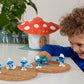 Schleich Smurfs Dimwitty Smurf Figure, Collectible Blue Plastic Toy, Model 20839