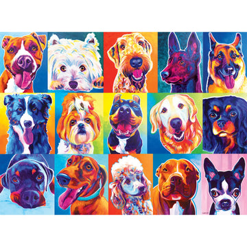 Roseart - Puzzle Collector - Happy Dawgs - 1000 Piece Jigsaw Puzzle For Adults