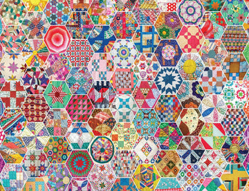 Springbok'S 500 Piece Jigsaw Puzzle Crazy Quilts - Made In Usa