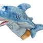 Aurora® Interactive Hand Puppet Sharky™ Stuffed Animal - Storytelling Adventures - Playful Learning - Blue 11.5 Inches