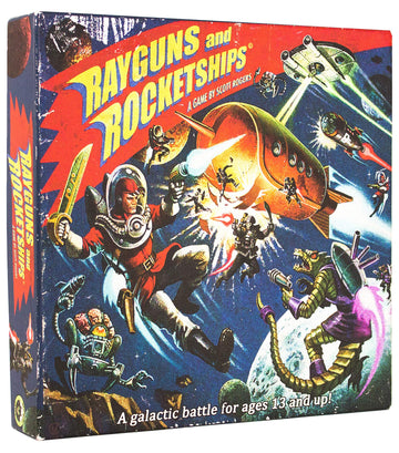Idw Games Idw01080 Rayguns And Rocketships Board Game, Blue