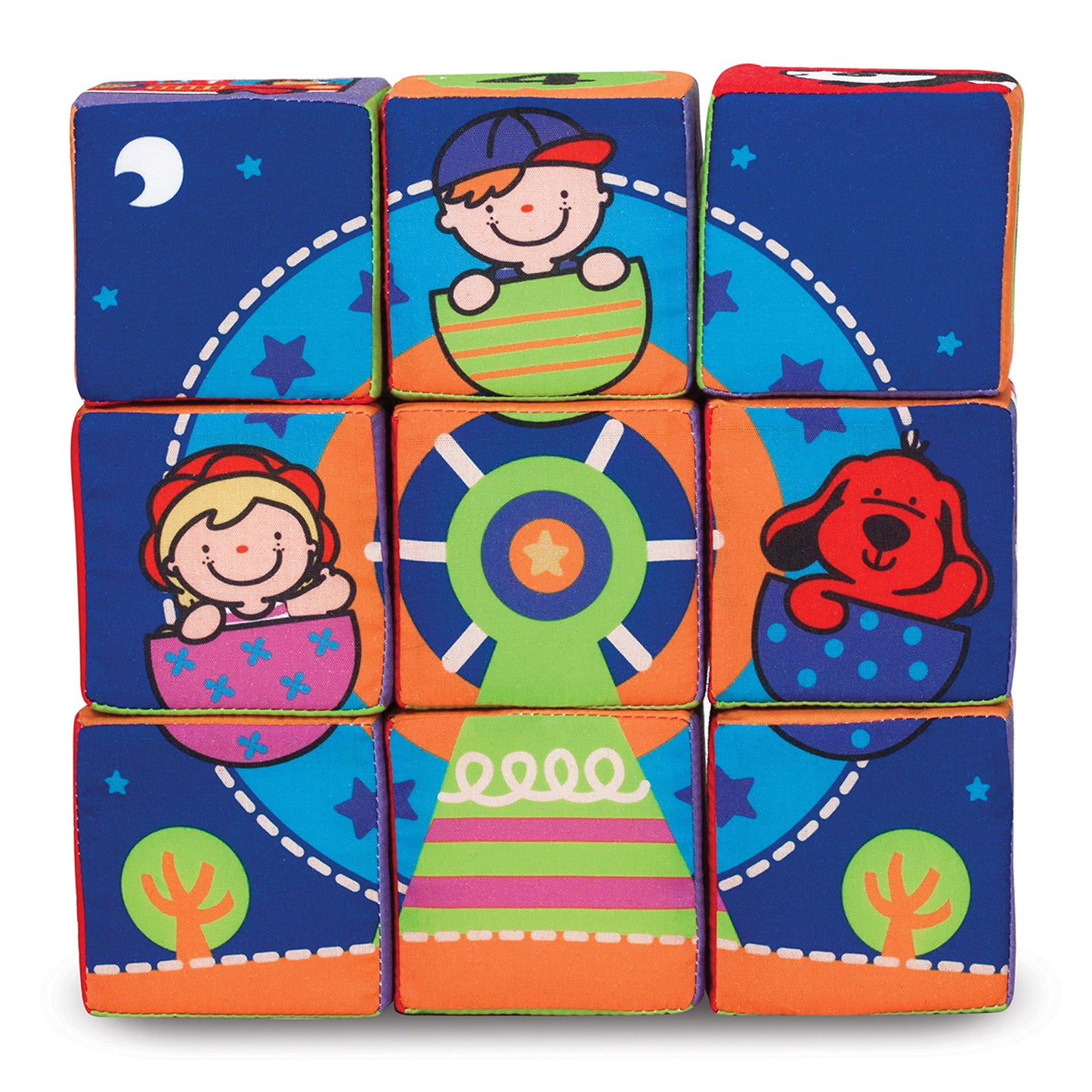 Melissa & Doug Ks Kids Match And Build Soft Blocks Set