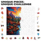 Trippy Puzzle Co - Wooden Jigsaw Puzzle For Adults - Challenging 300 Piece Puzzle With Cool Shapes - Mountain Landscape Scenic N