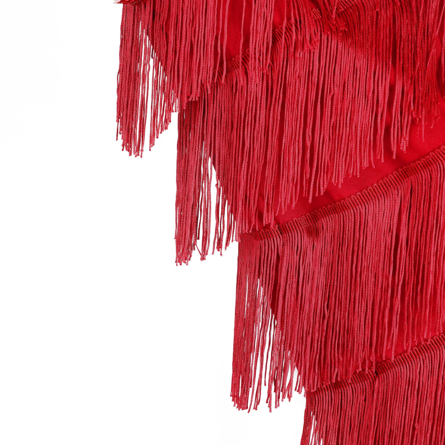 Leadtex Girl'S 20S Flapper Dresses Costume Dress Childrens Party Fringed Dresses With Feather Headband,Size L(10-12,Red