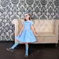 Raberto Girls 50S Polka Dot Dress With Headband, Glasses And Socks - Easter & Special Occasion Dress For Toddlers 3T-4T, Small,