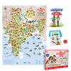 Unikplay Geografika India Map Game With Flash Cards | Geography Game For Kids 5+ Years | Educational Toy | Birthday & Return Gif