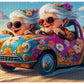 1000pcs Happy Grandma Paper Puzzle - Large Puzzle Toy mature-themed Game Gift - Family Interactive Game Puzzle DIY Home Decoration Brain Challenge Gift