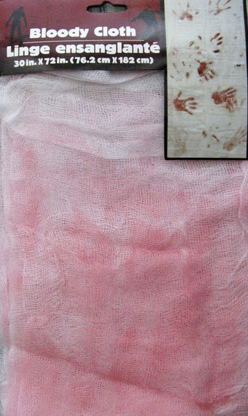 Halloween Bloody Cloth/Hand Print/Gauze/Wrap/Bandage  Prank  30 x 72 by Greenbrier International