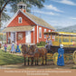 Bits And Pieces – Value Set Of Three Large 300 Piece Jigsaw Puzzles For Adults – Sunny Season Collection By Artist John Sloane, Completed Puzzle Size: 18' X 24'