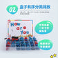 Children's educational toys series magnetic English upper and lower case letters magnetic spelling words children's English early teaching aids