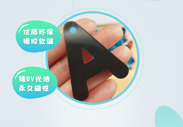 Children's educational toys series magnetic English upper and lower case letters magnetic spelling words children's English early teaching aids