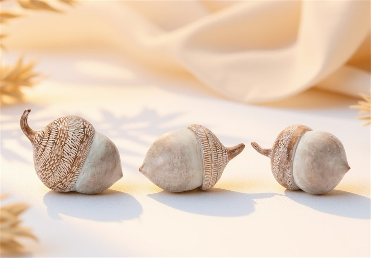 Acorn (Set of 6) 4H Resin