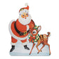 LED Santa and Deer 19.5L x 24H Iron 3 AA Batteries Not Included