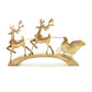 Deer w/Sleigh 40.5L x 25H Iron