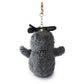 4-inch Fritter Penguin white Black Bow and Heart Charm