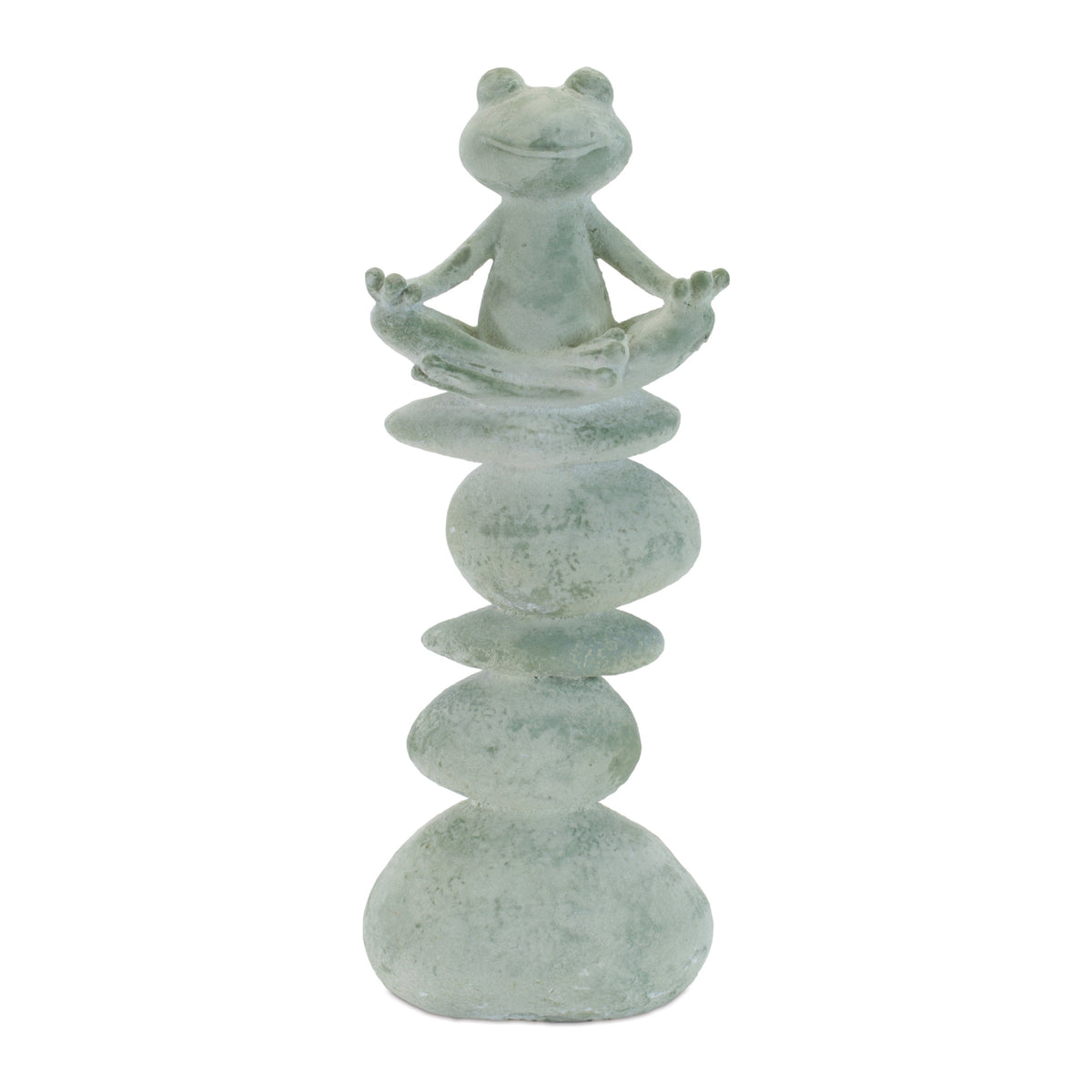 Yoga Frog on Rocks (Set of 4) 13H Resin