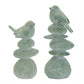 Bird on Rocks (Set of 4) 8.25H, 10.25H Resin
