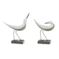 Bird (Set of 2) 8.5H, 10H Resin