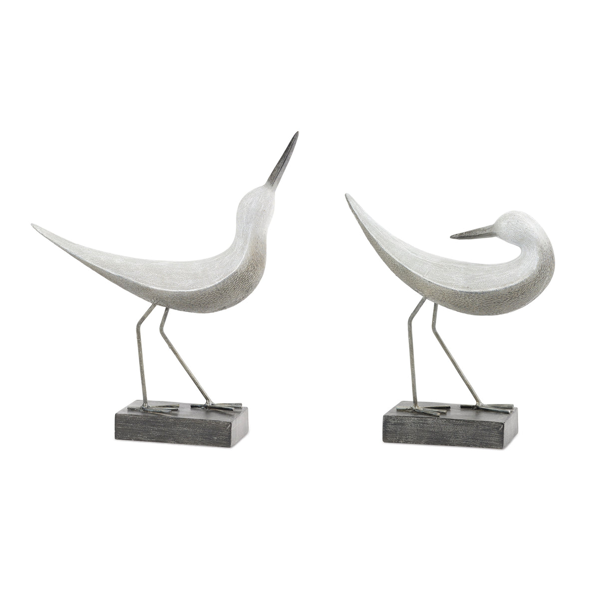 Bird (Set of 2) 8.5H, 10H Resin