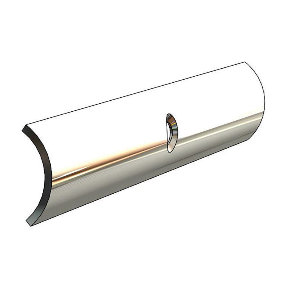 TACO Hollow Back 304 Stainless Steel Rub Rail Insert 3/4 x 6'