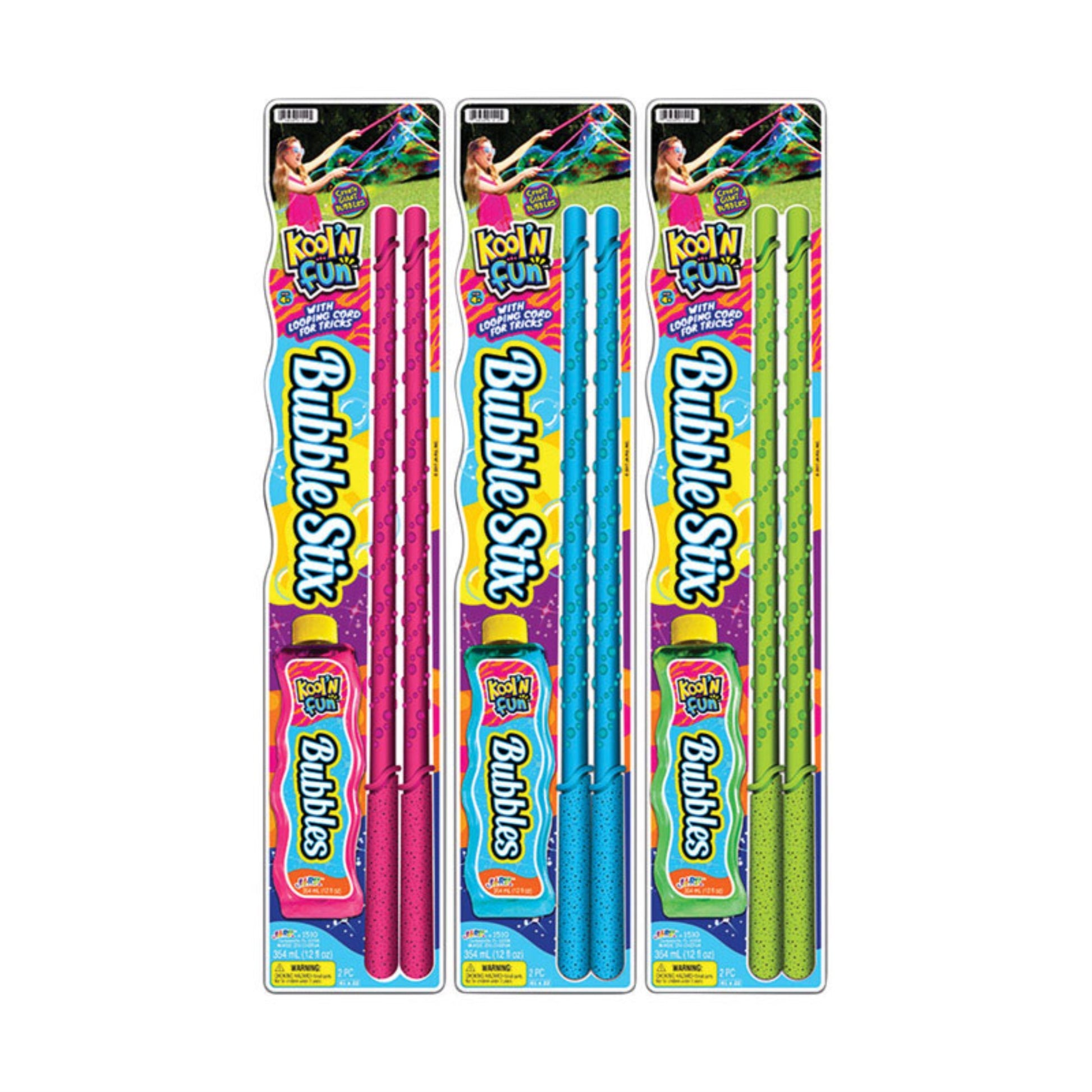 BUBBLE STIX/SOLUTN 12OZ (Pack of 6)