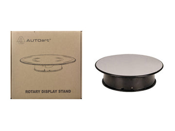 Rotary Display Turntable Stand Small 8 Inches With Mirror Surface For 1/64, 1/43, 1/32, 1/24 Scale Models By Autoart