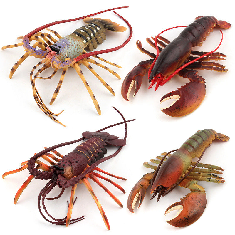 Cross-border toy marine life simulation lobster marine animal model submarine toy doll decoration plastic