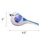 Hand-Carved Wooden Bird Figurine – White