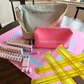 Two color Pink 166-Tiles Mahjong Bundle - American Mahjong Mat Rack Tote