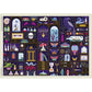 A Cabinet of Curiosities by Jenny Zemanek 1000 Piece Jigsaw Puzzle Flame Tree