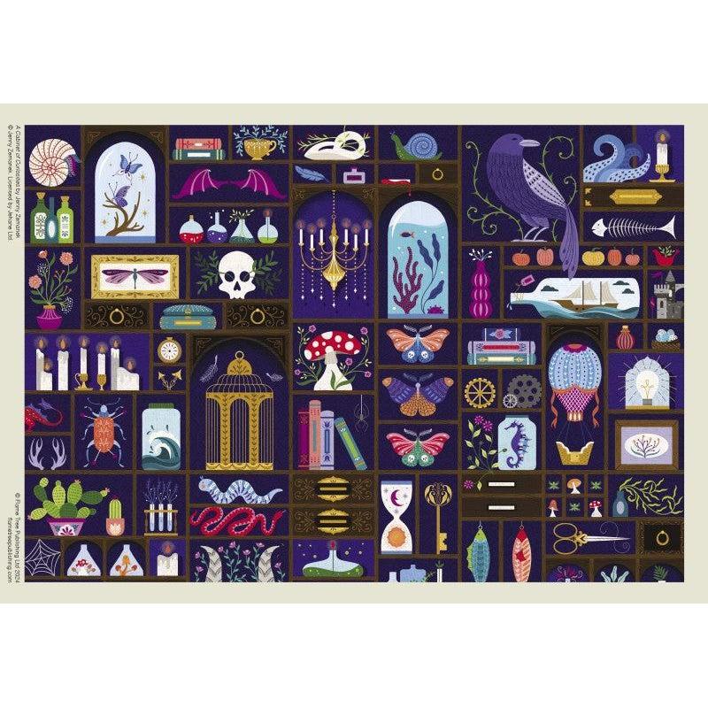 A Cabinet of Curiosities by Jenny Zemanek 1000 Piece Jigsaw Puzzle Flame Tree