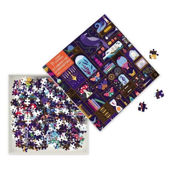 A Cabinet of Curiosities by Jenny Zemanek 1000 Piece Jigsaw Puzzle Flame Tree