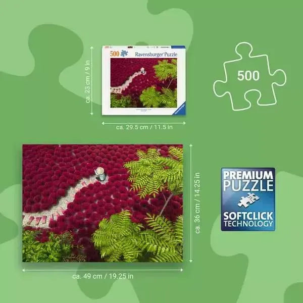 A Sea of Red 500 Piece Jigsaw Puzzle Ravensburger