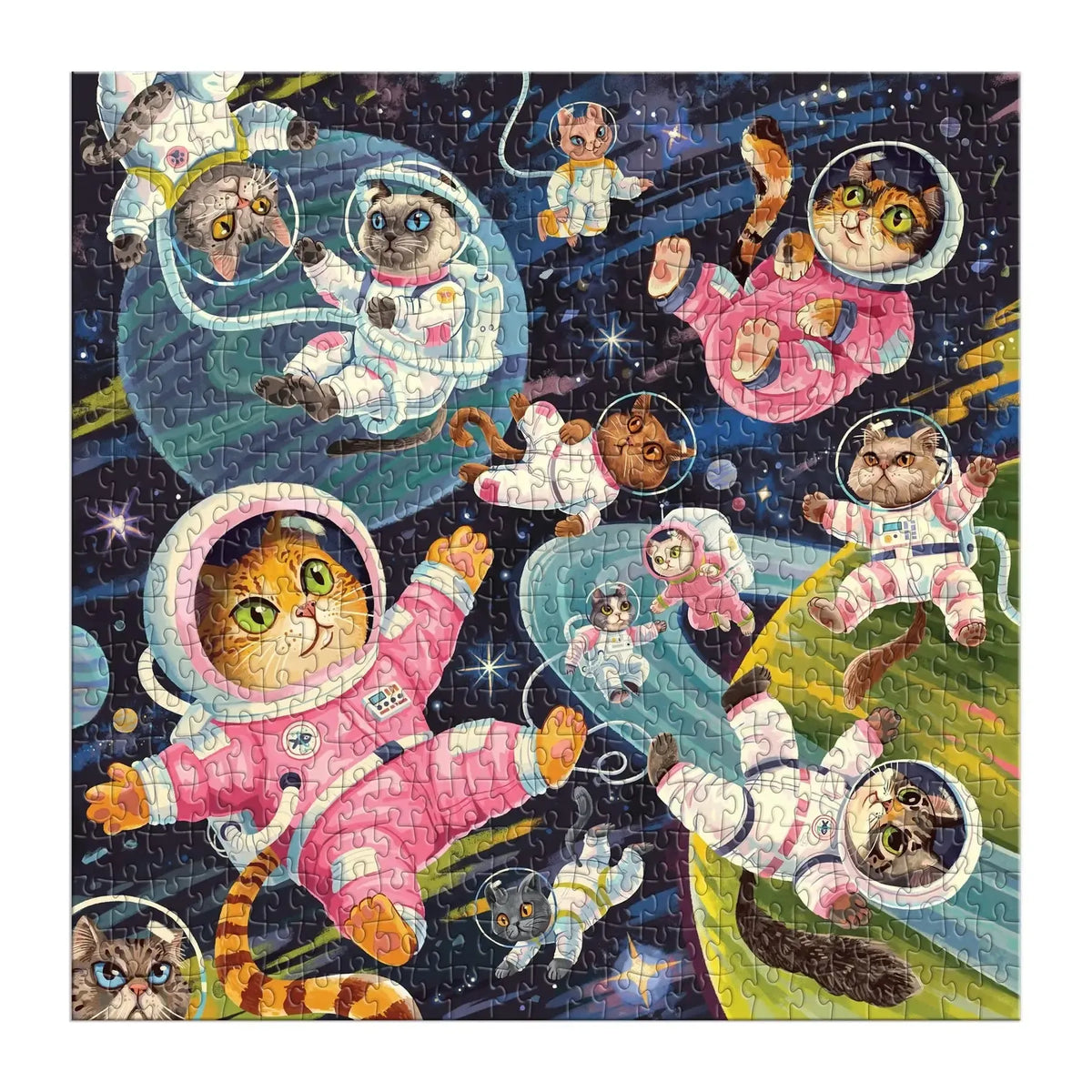 A Space Meowdyssey 500 Piece Jigsaw Puzzle Galison