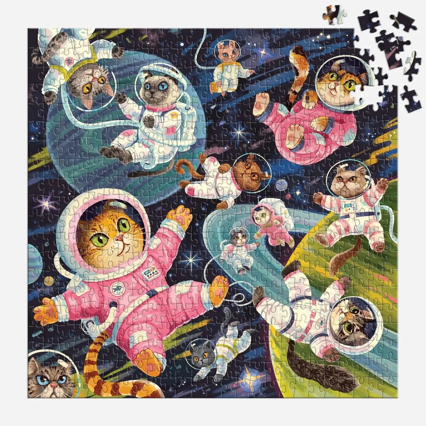A Space Meowdyssey 500 Piece Jigsaw Puzzle Galison