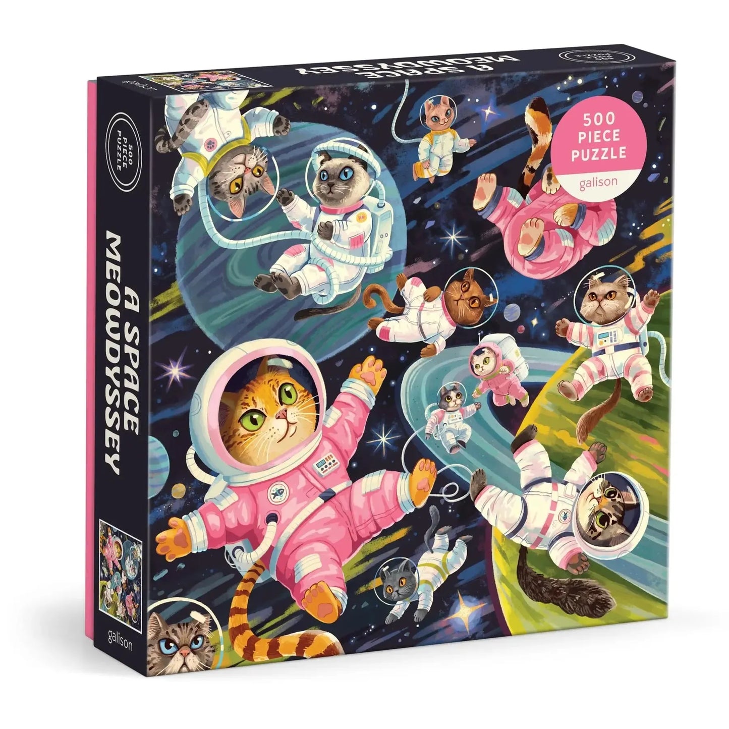 A Space Meowdyssey 500 Piece Jigsaw Puzzle Galison