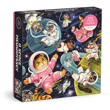 A Space Meowdyssey 500 Piece Jigsaw Puzzle Galison