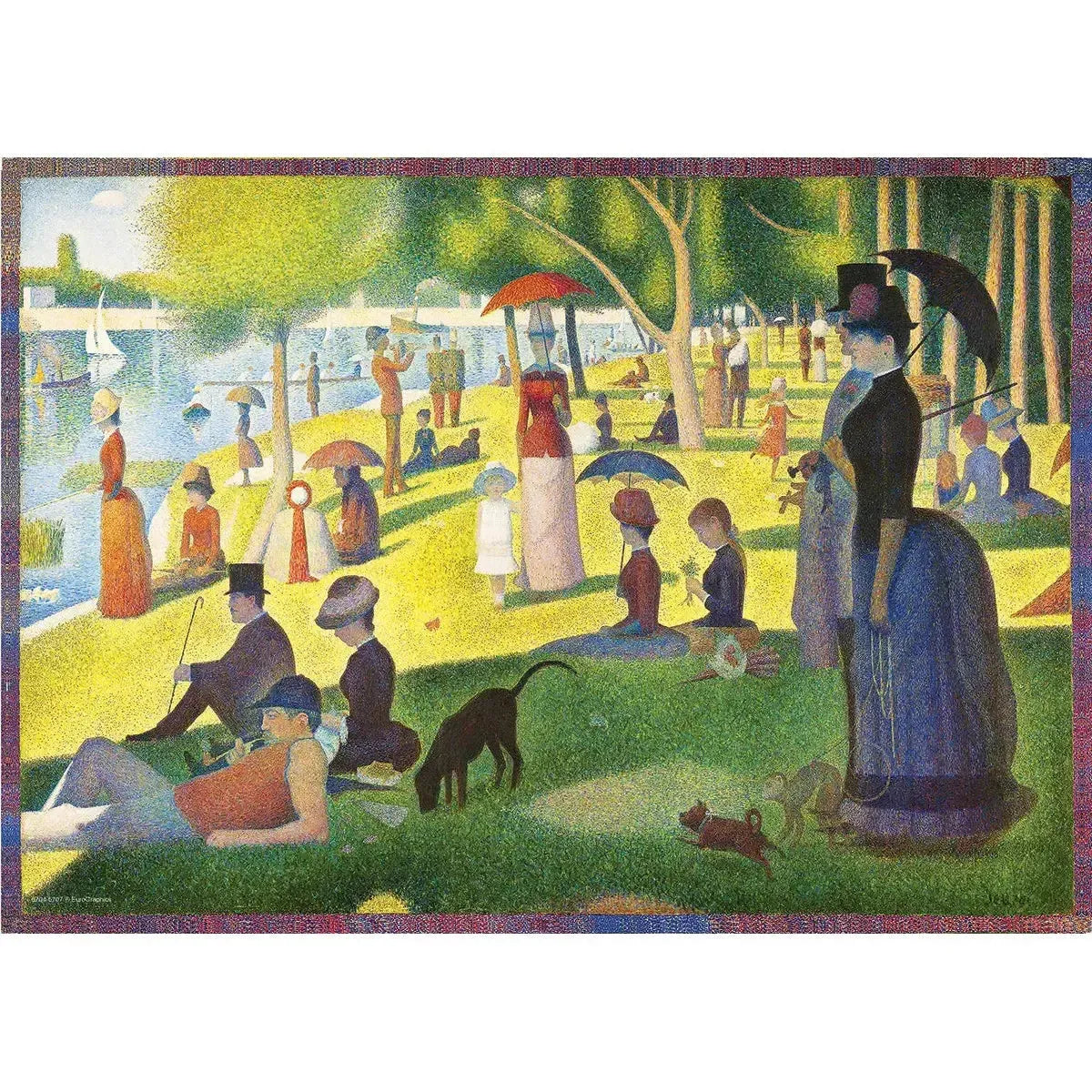 A Sunday Afternoon on the Island of La Grande Jatte 104 Connecting Pieces Jigsaw Puzzle Eurographics