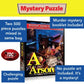 A is for Arson Set of 2 500 Piece Mystery Jigsaw Puzzles TDC